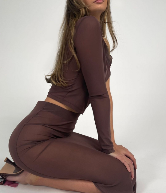 Theo Skirt - Brown
